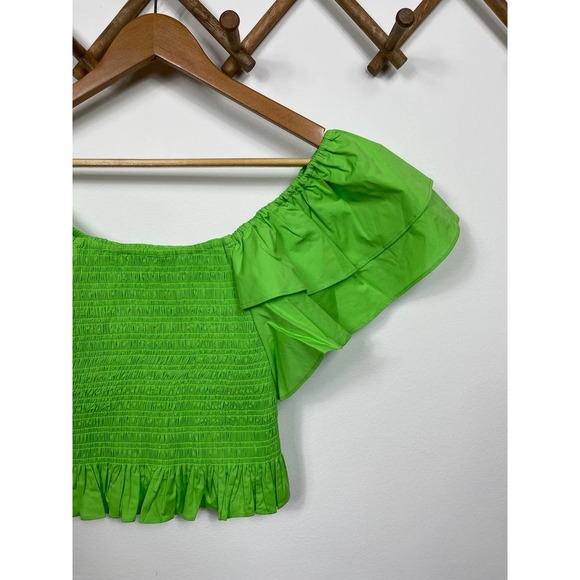 Ramy Brook Yolanda Blouse in Green Size S - Picture 6 of 11